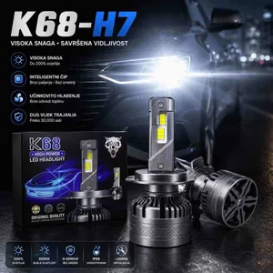 LED sijalice za farove K68, bijelo svjetlo 6000K, par — H7 (slika 2)