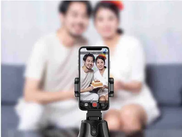 Stalak za mobitel s automatskim praćenjem lica 360°, bez aplikacije (slika 4)
