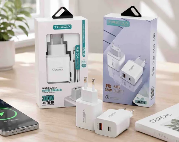 Brzi punjač TREQA CH-635 38 W s kablom USB-C