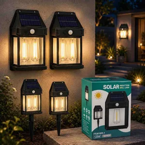 Solarna zidna lampa u obliku fenjera sa senzorom pokreta 889-1