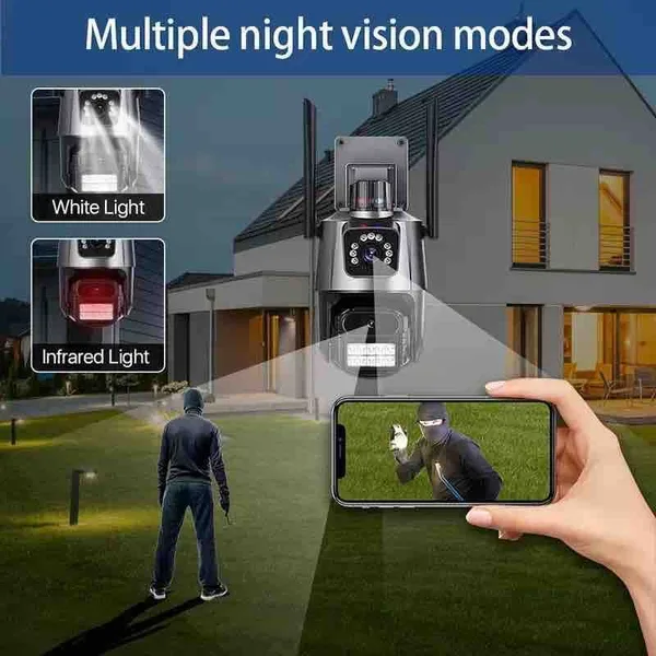WiFi kamera s dvije leće V380 Pro, okretna 355° (slika 3)