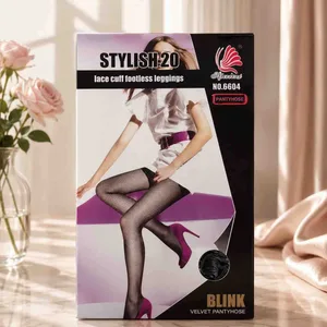 Helanke bez stopala s čipkastim rubom