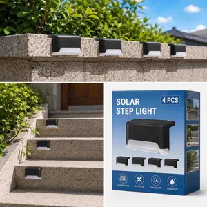 Solarne lampe za stepenice i ogradu, set od 4