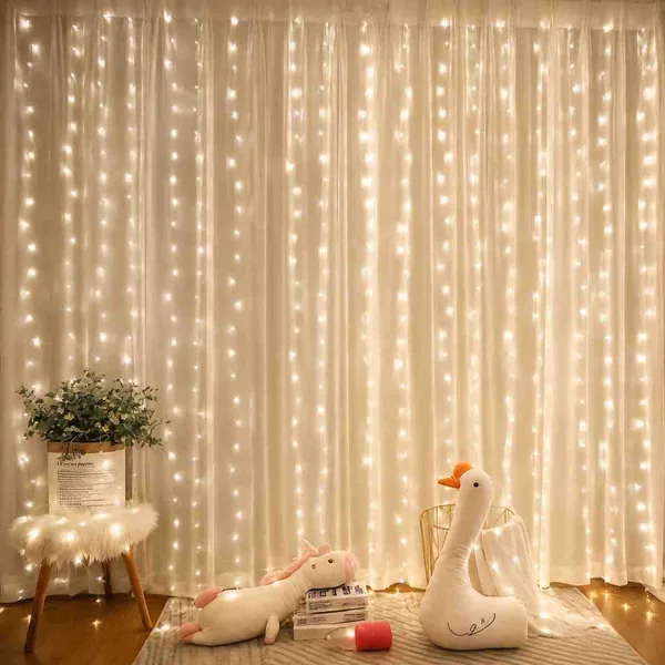 Svjetleća LED zavjesa 3 × 2 m, 240 lampica, 220 V