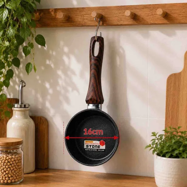 Šerpa s kamenim premazom i drškom u izgledu drveta — 16 cm (slika 2)