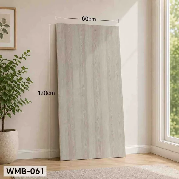 Samoljepljiva zidna pločica 60×120 cm — sivo drvo WMB-061