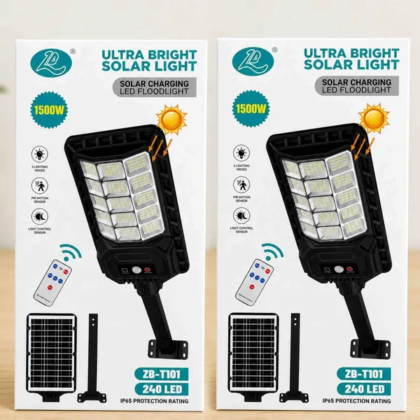 Solarna ulična lampa 240 LED s odvojenim panelom i daljinskim ZB-T101