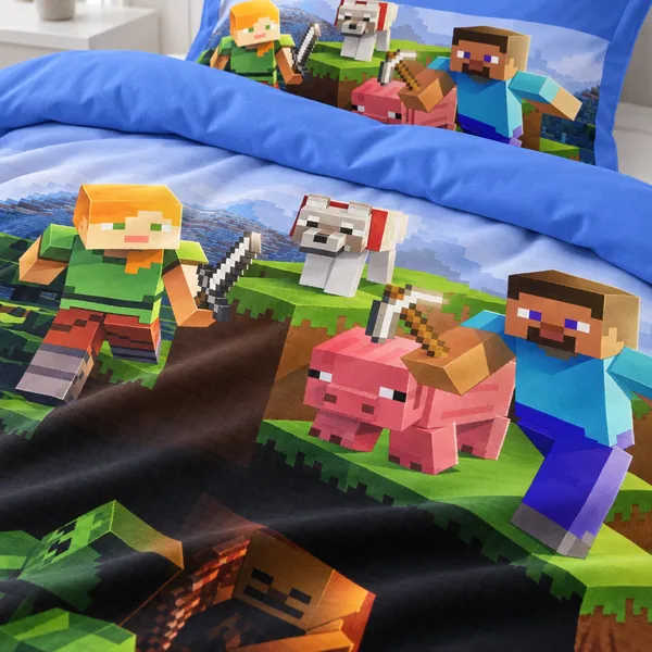 Dječija posteljina — Minecraft avantura u pećini — detalj