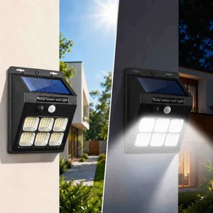 Solarna zidna lampa sa senzorom pokreta, 6 COB polja XY-601