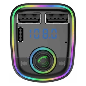 FM transmiter za auto s Bluetoothom i LED okvirom, HM23 (slika 3)