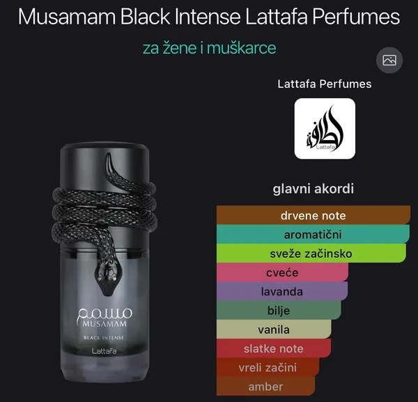 Musamam Black Intense