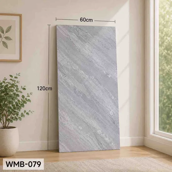 Samoljepljiva zidna pločica 60×120 cm — sivi kamen WMB-079