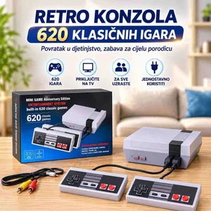 Retro TV konzola s 620 igara i 2 džojstika