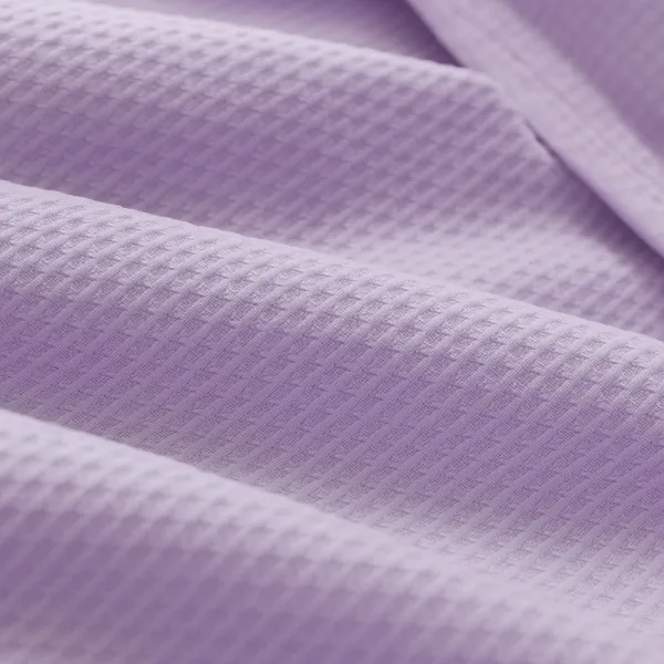 Krep posteljina bračna — lavanda — detalj