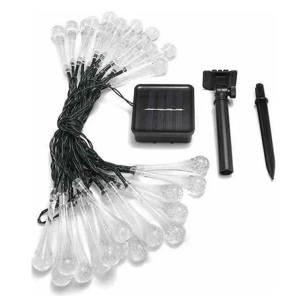 Solarna svjetleća girlanda 8 m, 40 kapljica, bijelo svjetlo (slika 2)