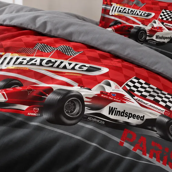 Dječija posteljina — Formula Racing — detalj