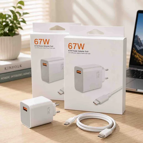 Komplet za brzo punjenje 67 W, USB punjač i USB-C kabl