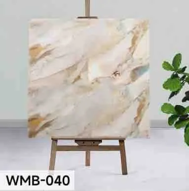 Samoljepljiva vodootporna pločica za zid i pod 60×60 cm — bež mramor WMB-040