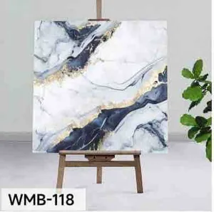 bijelo-crni mramor sa zlatom WMB-118