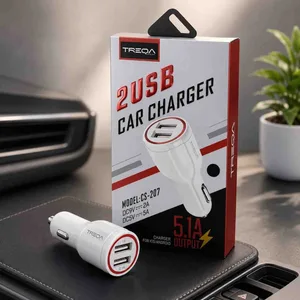 Auto punjač TREQA CS-207 s 2 USB izlaza, 5,1 A