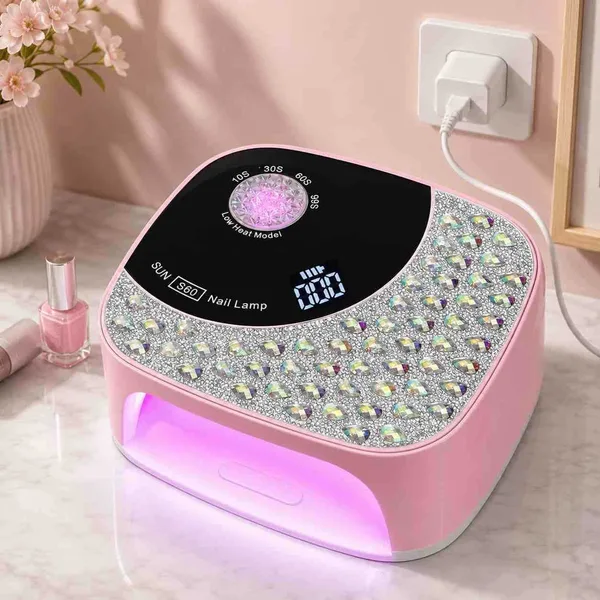 UV LED lampa za nokte 108 W sa svjetlucavim poklopcem (slika 2)