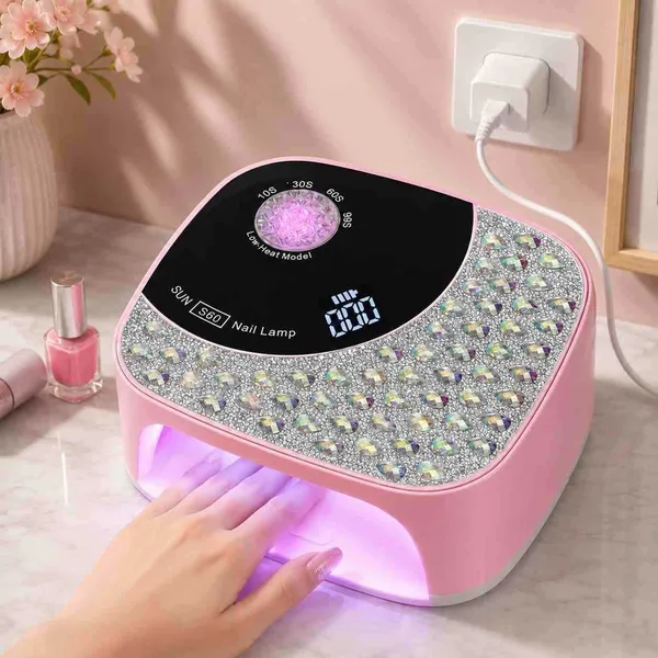 UV LED lampa za nokte 108 W sa svjetlucavim poklopcem