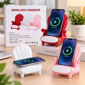 Bežični punjač i stalak za mobitel u obliku stolice F180