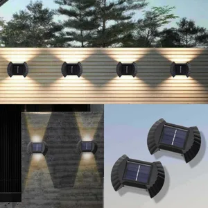 Solarne zidne lampe sa svjetlom gore i dolje, set od 4