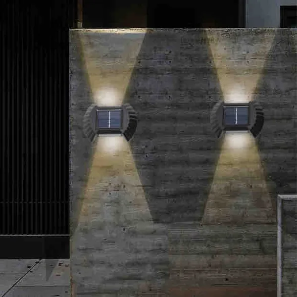 Solarne zidne lampe sa svjetlom gore i dolje, set od 4 (slika 2)