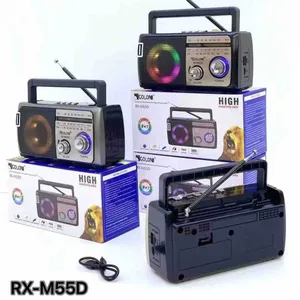 Radio s ručkom i šarenim svjetlom zvučnika, RX-M55D (slika 3)