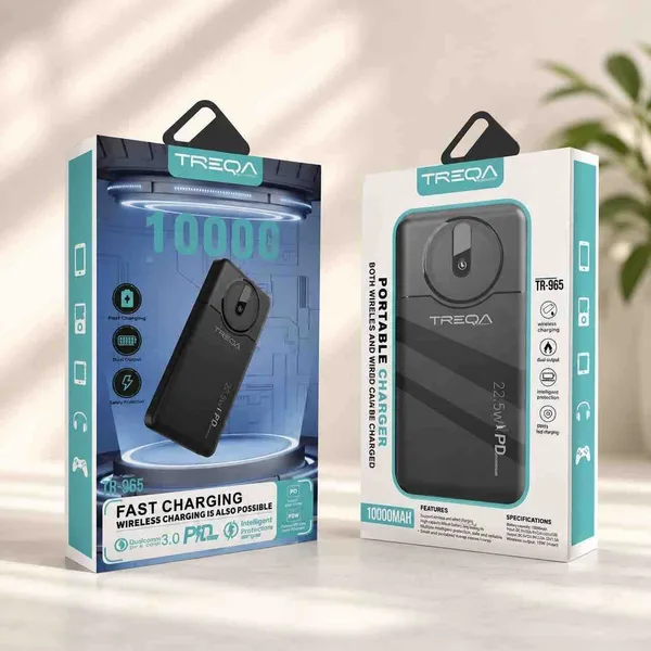 Power bank TREQA TR-965, 10000 mAh, 22,5 W