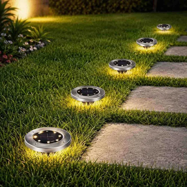 Solarne podne lampe za stazu i travnjak, set od 4