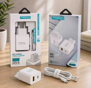 Brzi punjač TREQA CH-635 38 W (PD 20 W + QC 18 W) s micro USB kablom