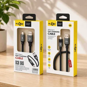Pleteni USB-C kabl za brzo punjenje KLGO S-216, 6 A