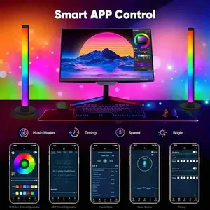 Par RGB svjetlećih stubića 30 cm s aplikacijom i daljinskim (slika 4)