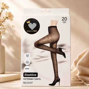 Elastične hulahopke s uzorkom 20 DEN