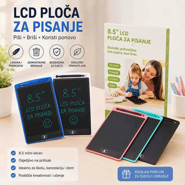 LCD ploča za pisanje i crtanje, 8,5 inča
