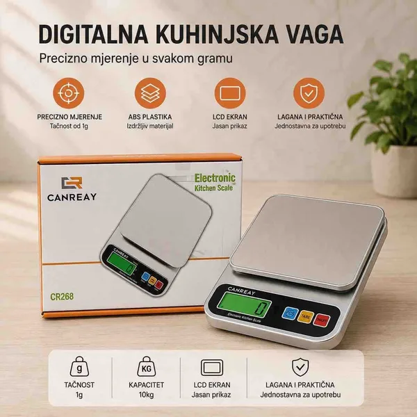 Digitalna kuhinjska vaga do 10 kg CR-268