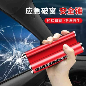 Kartica s brojem telefona za auto, s čekićem za staklo (slika 4)