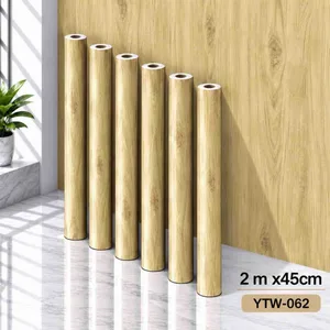 Samoljepljiva tapeta širine 45 cm — žuto drvo YTW-062