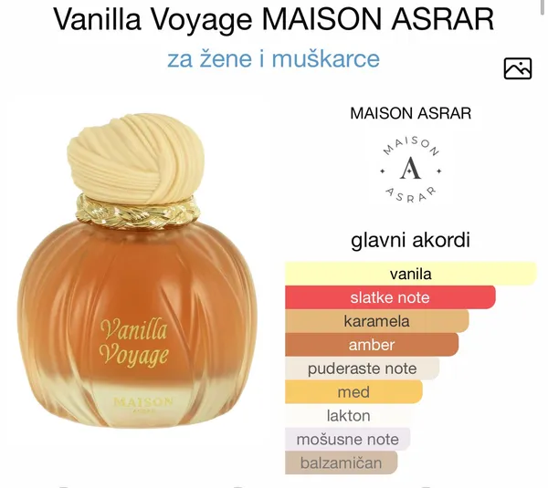 Vanilla Voyage MAISON ASRAR