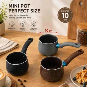 Mala džezva s neljepljivim premazom za indukciju — 10 cm (slika 4)