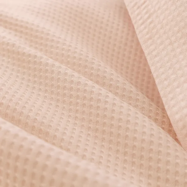 Krep posteljina bračna — roza — detalj