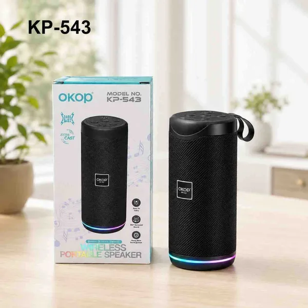 Prijenosni Bluetooth zvučnik sa svjetlećim prstenom, KP-543
