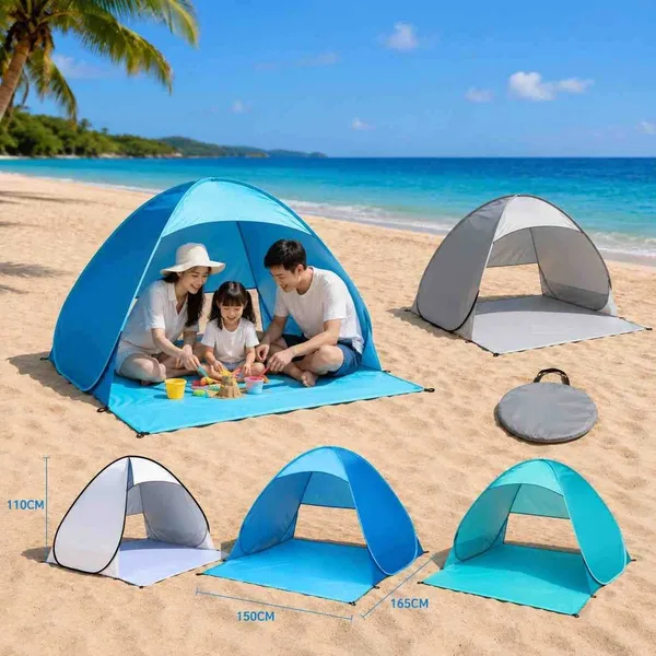 Samorasklopivi šator za plažu 150×165×110 cm (slika 4)