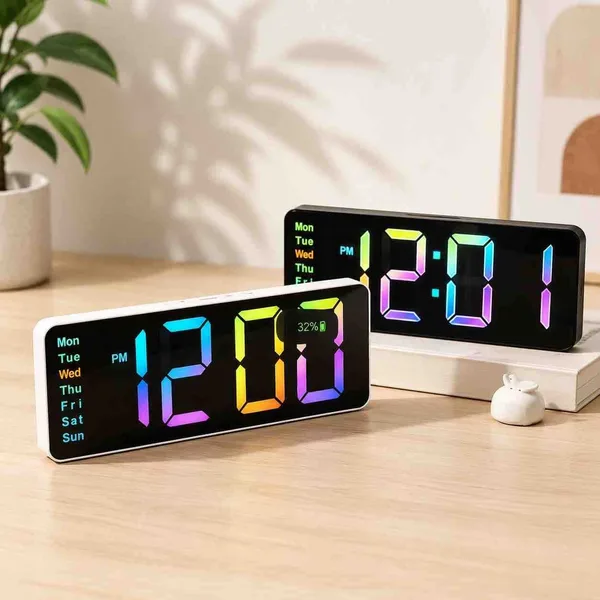 Digitalni sat sa šarenim LED brojevima, CY0802-2