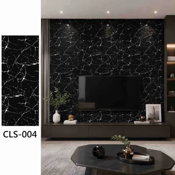 Samoljepljiva vodootporna pločica za zid i pod 30×60 cm — crni mramor CLS-004