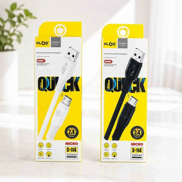 Micro USB kabl KLGO S-114, 1 m, 2,4 A