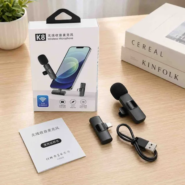 Bežični mikrofon s kopčom za mobitel K8