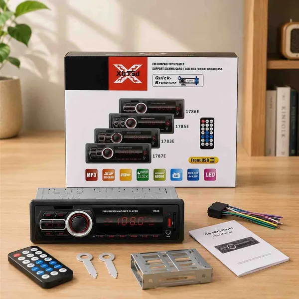 Auto radio MP3 s Bluetoothom, 2 USB i SD, model 1784E